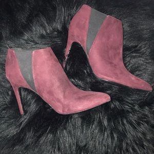 Burgundy pointed H&M heels